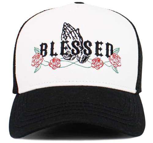 Image of KBETHOS Praying Hands Rosary Dad Hat Baseball Cap Unconstructed Polo Style Adjustable Unisex