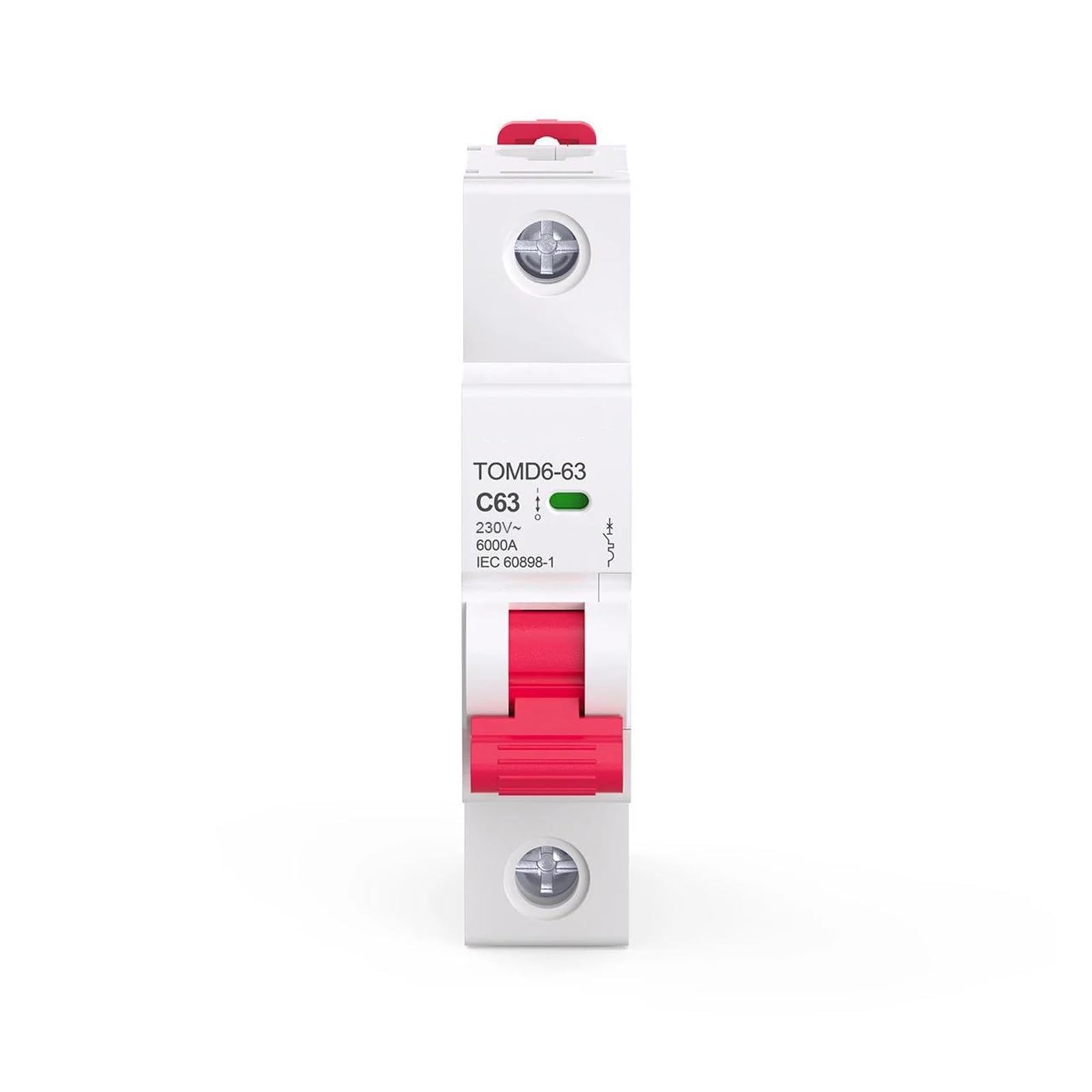 Interruttore automatico in miniatura 1P 6A 10A 16A 25A 32A 40A 50A 63A 6KA 230V 50/60HZ Interruttore automatico MCB(63A)