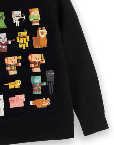 Cadeau de marchandise gamer idée pull sweat à capuche Minecraft noir ado - 6