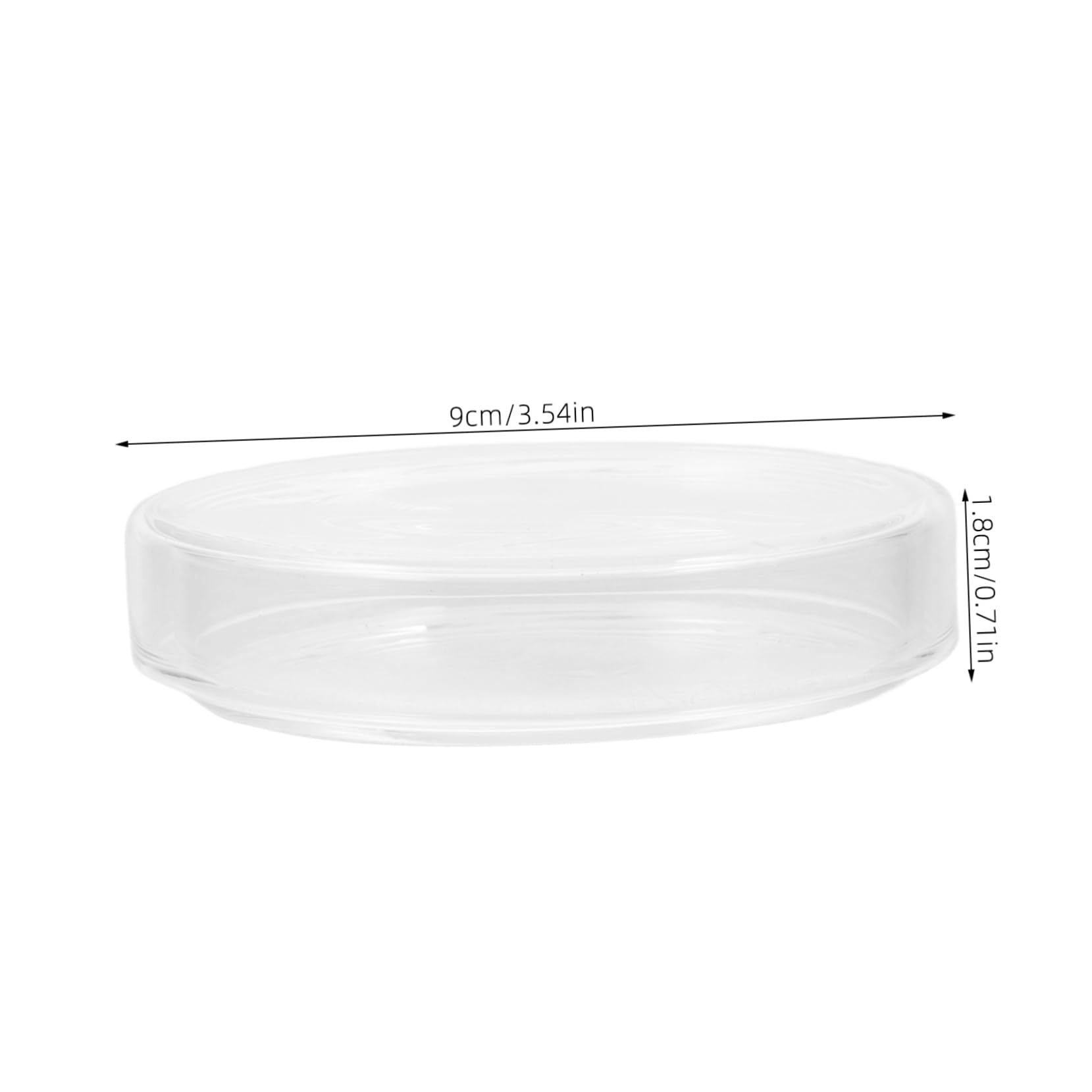 OSOLADY Lab Petri Dishes 90mm x 15mm Glass Culture Dish Lids Agar Plates Science Supplies