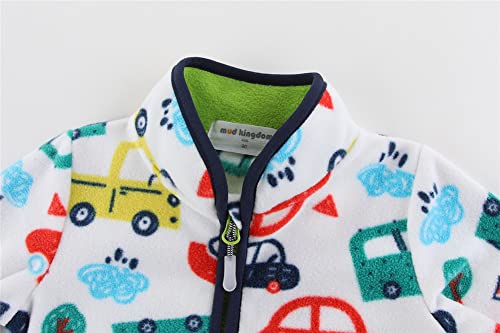 Image of Mud Kingdom Unisex Kids Fleece Jacket Printing Zip Up