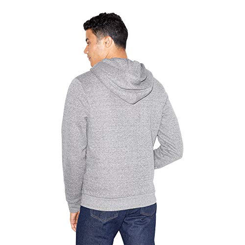 American Apparel Unisex-Adult Peppered Fleece Long Sleeve Zip Hoodie3