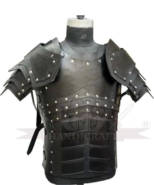 Generic Medieval fight club Costume Cosplay Decors Men Women Gothic Steampunk Knight Body Armors Black | Men-y79i