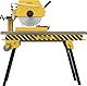 Güde Steintrennmaschine GSTM 350 (230 V, 2200 W, 11,5 cm max. Schnitttiefe, 80 cm max. Schnittlänge, schwenkb. Kopf bis 45°, Sanftanlauf, kugelgel. Fahrwerk, intg. Wasserpumpe, inkl. Diamantscheibe)