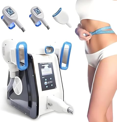 ZHPPED Appareil de cryolipolyse pour l'élimination des Graisses par Le Froid, avec 3 poignées, Appareil de beauté et d'amincissement.