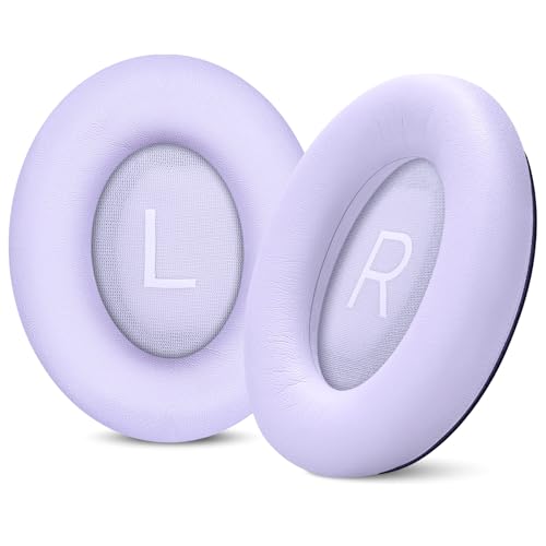 Image of Aurivor Replacement Ear Pads for Bose QuietComfort 45 35 ii (QC45 QC35) Headphones, Earpads Cushions for QC SE SC & New Quiet Comfort (Deep Bass), with Softer Foam & Protein Leather (Chilled Lilac)