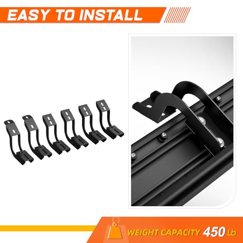 Estribos laterales aluminio negro 6" Toyota Tacoma 05-23 miniatura 4