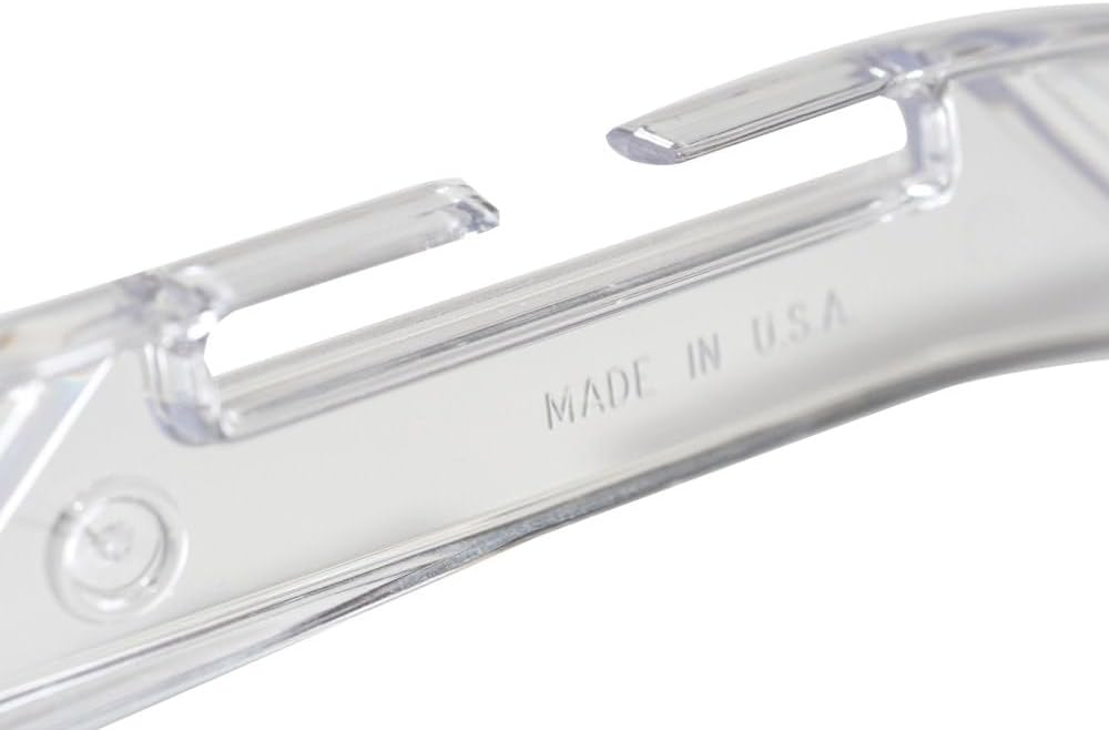 NAHANCO 505 Middle Heavy Weight Plastic Shirt Hanger, 17", Clear (Pack of 100), Made in USA