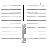 GDDIYing 20 Pack Cable Railing Hardware Kit, T316 Stainless Steel Left & Right Hand Swage Lag Screws for 1/8