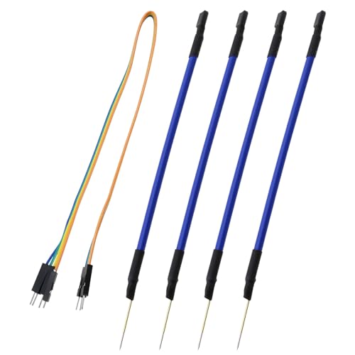 VGOL 4 PièCes/Ensemble Stylos de Sonde Programme ECU LED Broches de Cadre Bdm avec CâBle de Connexion Compatible avec Ktag Kess V2 Fgtech Bdm100 Outil de RéParation Automobile