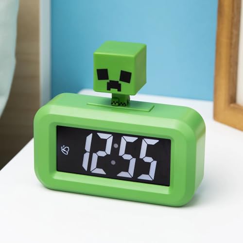 Paladone Despertador para Mesa Y Buro Creeper Minecraft Verde Original