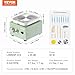 VEVOR Mini Pottery Wheel for Kids and Adults, 2 Turntables 2.6in/3.9in, 0-320RPM Speed Adjustable, Complete Pottery Kit With 18pcs Accessories Tools, Craft Christmas Gifts for Kids Teens Adults, Green