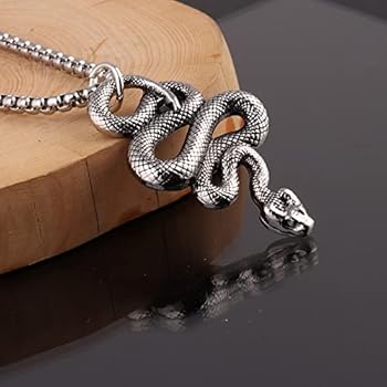 HXWZB Zwaard slang halsketting sterling zilver serpent