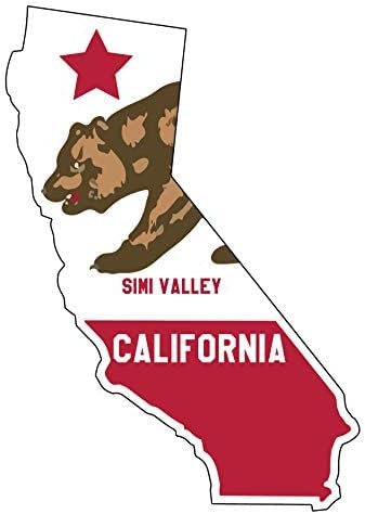 Simi Valley California 2 Inch State Shape Magnet