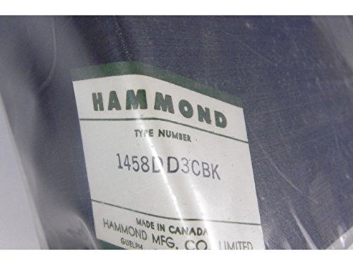 Placa Superior/Inferior Enclosure Hammond 1458DD3CBK Negra miniatura 3