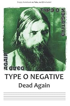 Paperback Type O Negative Dead Again: Music Sheet Book