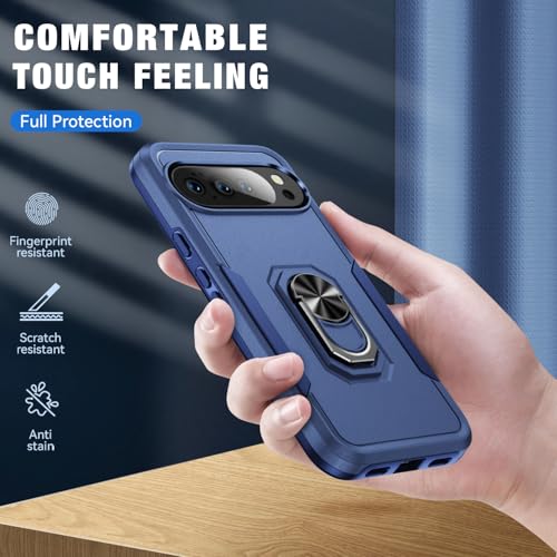 Bonkier for Google Pixel 10 Pro Case [15 FT Military Grade Drop Protection] with Screen Protector & Lens Protector Heavy-Duty Shockproof Kickstand Case for Pixel 10 Pro Dark Blue by Bonkier - Used condition - Image 6