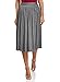 Produktbild oodji Collection Damen Plissierter Midi-Rock mit Lurex, Silber, DE 38 / EU 40 / M