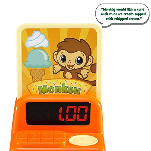 VTech LeapFrog 600703 Scoop & Learn Pretend Toddler Toy for Role Play Food and Magic Ice Cream Scooper Scoop/Learn Cart Set, Various,Blue,21.7 x 51.6 x 63.2 cm