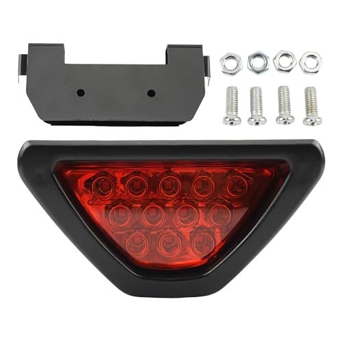 Luz de freno para motocicleta trasera triangular que evita alcances en scooters y ciclomotores