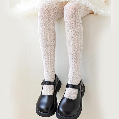 Leggings For 3-12Year Girl Spring Hollowed Socks Breathable Stretchy Tights Kids Long Stockings Spring Long S4