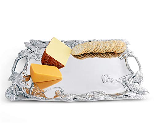 Arthur Court Designs Aluminum Butterfly Clutch Tray 18.5 Inch X 13.75 Inch #TOP22