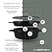 All American 1930 - Dutch Oven - The Complete Set, Berry Blue - 7.75qt Capacity - Ideal for Family Meals & Versatile Cooking - Non Stick & PFAS Free - Made in the USA