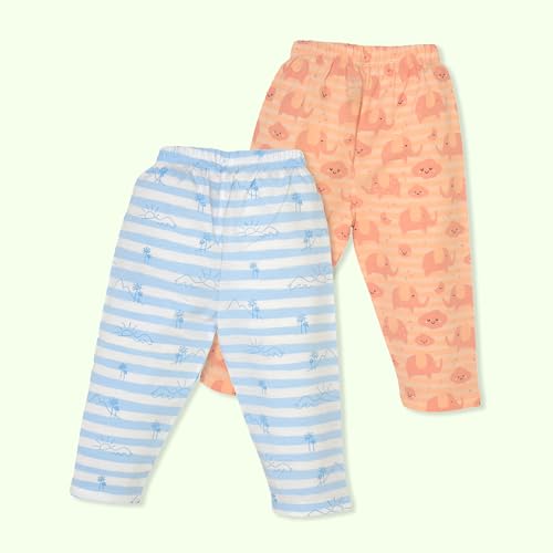 Image of LuvLap Baby Boys & Girls 100% Cotton Night Suit, Pack of 2