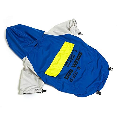 Corta-Vento para Cachorro, Dog Wings, Windbreaker Pocket, Azul, M