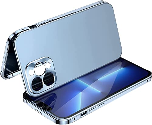 Coque iPhone 13 Pro Max antichoc métal bleu à protection intégrale - 7