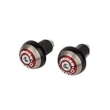 Driven Racing Halo Street Motorcycle Bar End Weights - Red/One Size