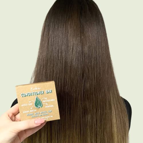 Earth Is...conditioner Bar - All Hair Types – All-Natural Hydrating Hair Conditioner – Eco-Friendly Hair Moisturizer – Plastic Free - Ph-Balanced – Vegan – Concentrated – Biodegradable – Zero Waste, 3.2Oz #TOP3