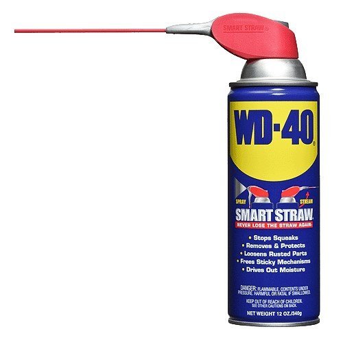 2 Pack WD-40 10032 Spray Lubricant with Smart Straw - 12-oz Aerosol (10132)