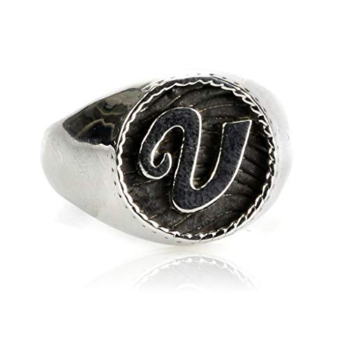 Flowers Anelli con iniziali Uomo Donna (V)