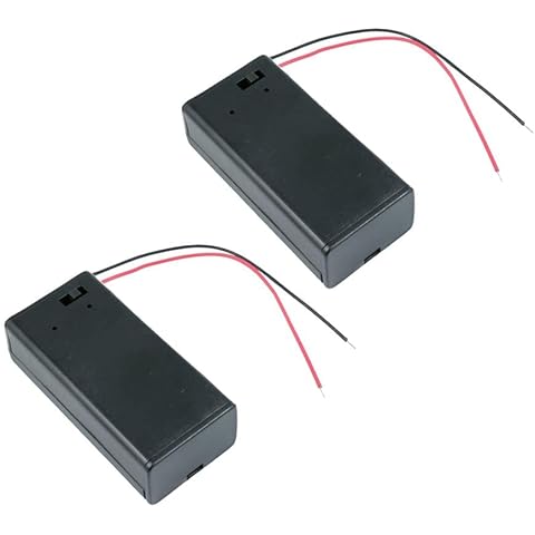PP3 Enclosed Battery Holder with Switch Cover