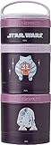 Picture of Whiskware Star Wars Stackable Snack Containers for Kids and Toddlers, 3 Stackable Snack Cups for School or Travel, Ashoka and R2D2