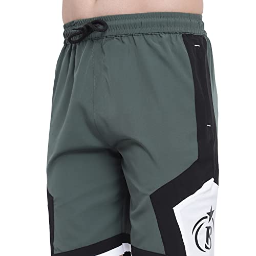 Image of BLUE STAR SHARK NS Lycra Sport Shorts for Men |Goa Shorts for Men | Running Shorts for Men | Regular Shorts for Men