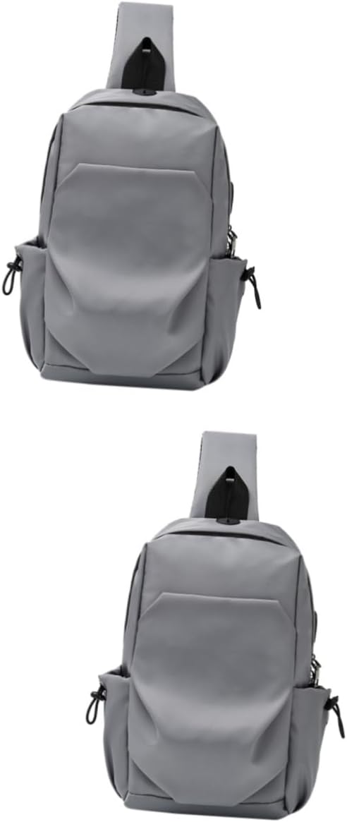 2 Pcs Elegant Chest Pouch for Women Lightweight Backpack Storage Pockets for Travel and Evening Out