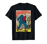 vintage comic book cover posters Frankenstein Book shirt art for classic horror movie fans. Vintage comic book art for fans of classic golden age and silver age comic book and classic monster horror films. Trick or treat Halloween shirt art for last minute Halloween costume tshirt buyers.