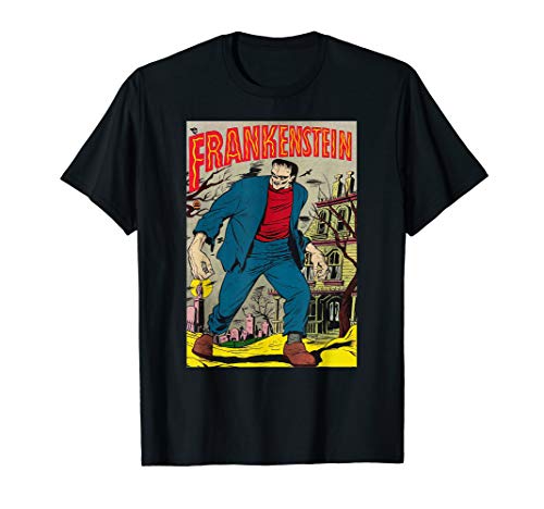Classic Monster Poster Horror Comic Book Frankenstein T-Shirt