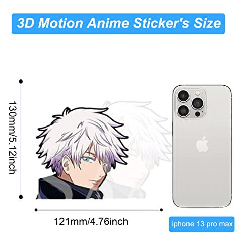 3D Anime Stickers Car Stickers Waterproof Car Decals For Laptop Stickers For Teens Motorcycle Vehicle Trunk Rear Travel Case Wall Car Bumper Window Vinyl Cartoon Stickers For Kids Gifts (Wt-02) #TOP2
