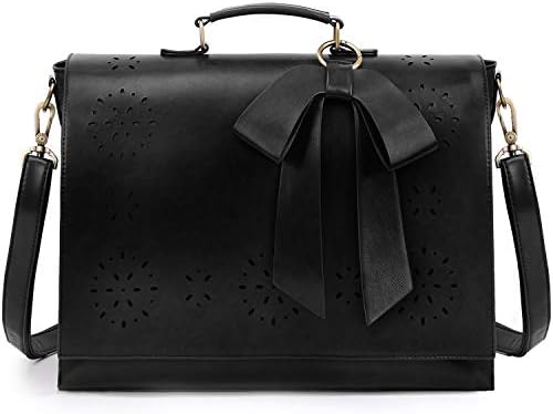 ECOSUSI Women's Handbag School Bag Teacher PU Leather Briefcase Work Bag for Women Business Computer Bag