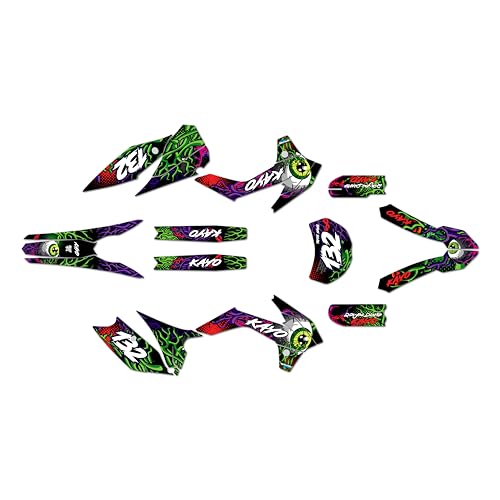 Kalair GFX Graphics Kit for Kayo K2 230 (2021+) CORE Series Green 21 Mil - Pro Edition - Dirt Pit Bike Motorcycle Stickers, Dirtbike Racing Automotive Decal Motocross Accessories no-Plastics