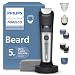 Norelco Philips Bartschneider 7000 Serie, 100% wasserdichter Trimmer für Männer, 40 Lock-in-Haarlängeneinstellu... BeardSense Leistungsanpassungsfähigkeit, Detail- & T-Blade Trimmerköpfe