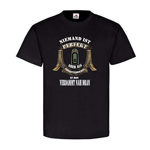 T-shirt Oberfeldwebel allemand noir XL : le cadeau idéal pour militaire