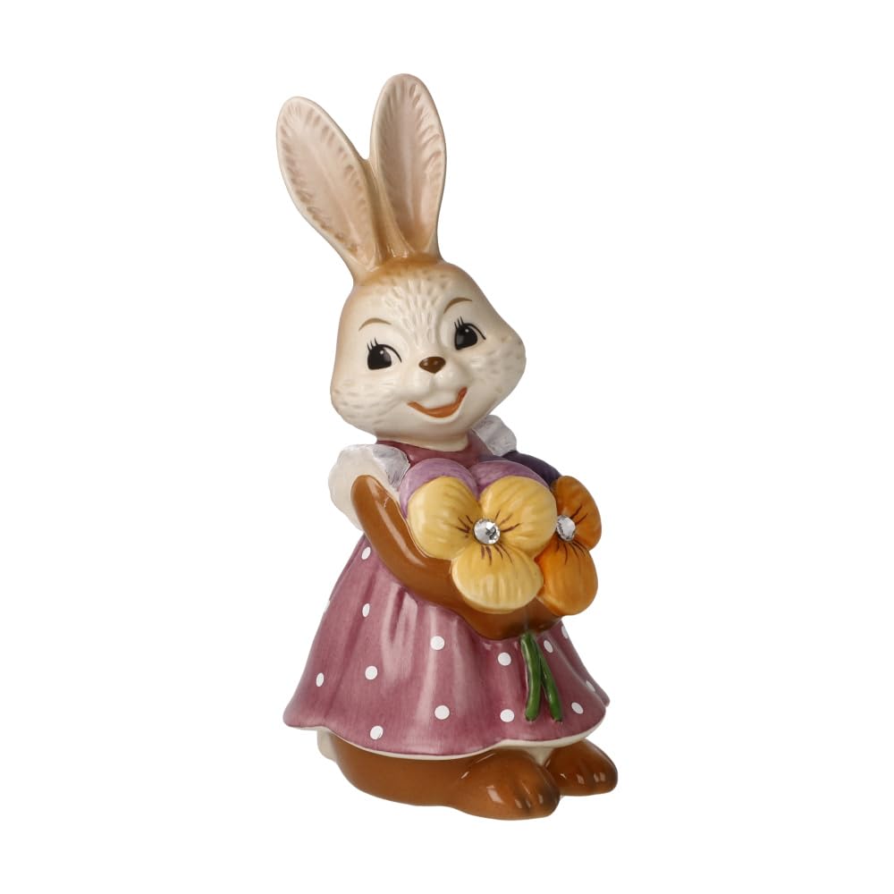 Goebel Rabbit Figurine Rabbit Girl Flowers are the Smile of the Earth! Easter