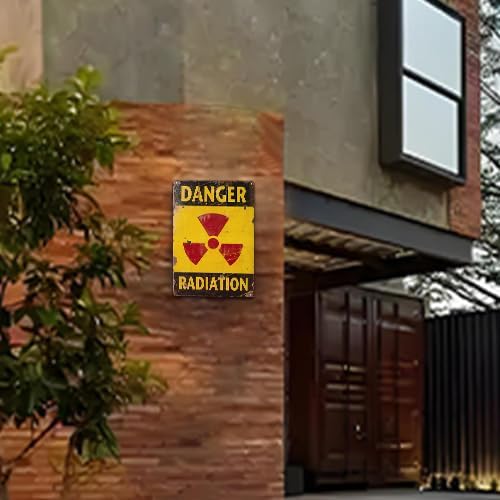 Miniatura 7 de dingleiever -Señal de peligro-peligro radiación, aliado, militar, vintage, letrero de hojalata - Señales divertidas para exteriores