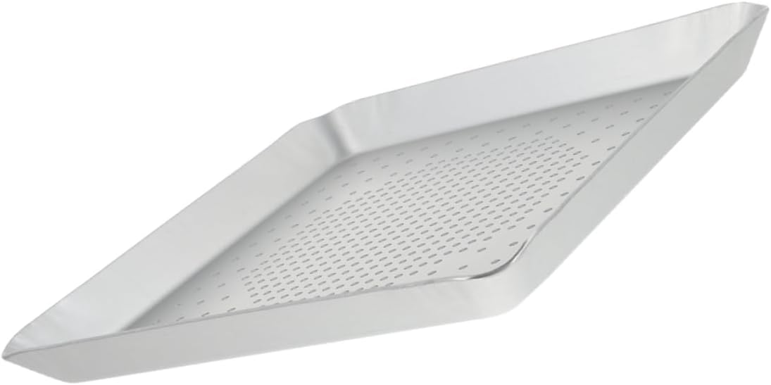 1pc Perforated Pizza Pan Square Aluminum Baking Tray for Home and Restaurant Easy to Clean Pizza Baking Tool for Lovers and Non-deformable Design