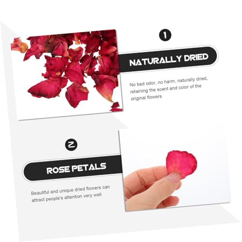 Pétalos de rosa secos 250g material natural para manualidades miniatura 3