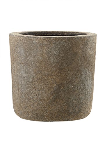 Emsa 8519831803 Fiberglas Blumenkübel Pflanzkübel 'Galway' braun, 27 x 27...